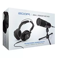 Zoom Zdm-1 Paquete De Micrófono De Podcast, Micrófono Dinámi