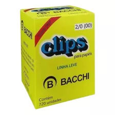 Clips Bacchi 2/0 Linha Leve C/720