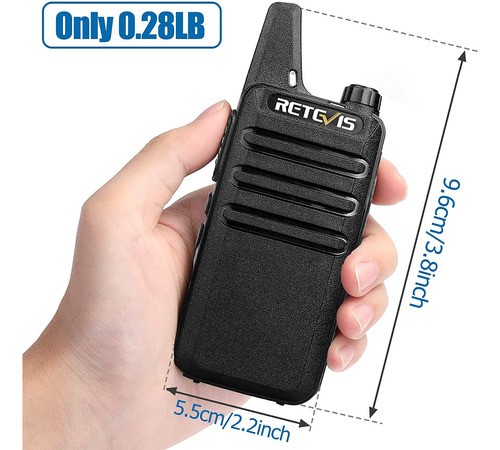 Retevis Rt22 Mini Walkie Talkie, Radios De Comunicacion Larg Foto 4