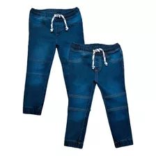 Pantalón Jogger Mezclilla Niño Set 2 Piezas