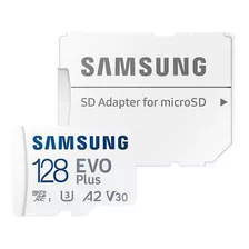 Tarjeta Micro Sd Samsung Evo Plus 128 Gb 100 Mb/s 4k U3 +