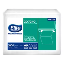 Papel Toalha Interfolh Folha Simples Elite Classic 1000 Fls