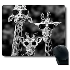 Pad Mouse - Funy Giraffe Wearing Sunglasses Unique Design Pe