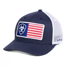 Ariat Gorra De Malla Con Parche Central De Bandera Para Hom.