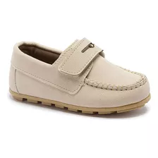 Mocassim Sapato Infantil Menino Velcro Batizado Pequito