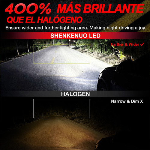 Faros Led H13 Para Jeep Luz Alta Y Baja 14000lm Foto 4