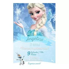 Convite Digital Personalizado Frozen (elsa)