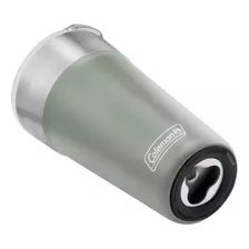 Vaso Térmico Coleman Acero Inox. Brew 600ml Con Destapador Color Verde Claro Brew Negro