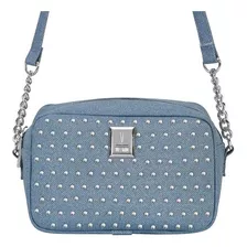 Bolsa Feminina Transversal Pequena Vizzano Cor Jeans