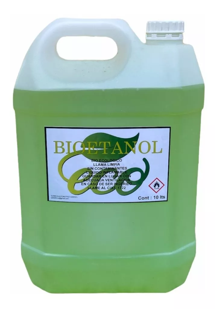 Bioetanol Ecologico Para Estufas Ecológicas  10 Litros .