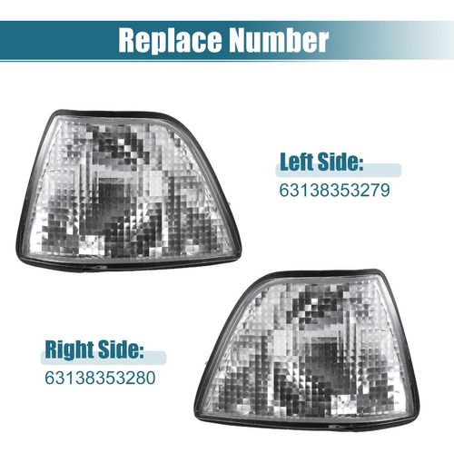 Luces De Seal Esquina Lateral Para Bmw 320i 318i 325i M3 Foto 4