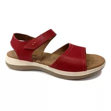 Sandalias Mujer Cuero Freeway Casual Abrojos Lola