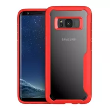 Fundas Tpu + Pc Shockpoof Rojo Para Samsung S8 Plus
