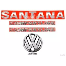 Emblemas Santana Comfortline + Vw Grade - 1999 À 2006 - G3