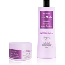 Alfaparf Alta Moda Desamarillador Kit Shampoo + Mascara 