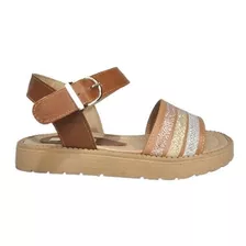 Sandalias Faja Brillo Talon Con Hebilla Muy Liviana