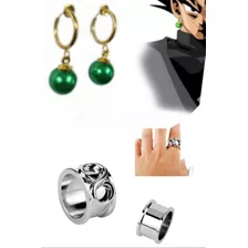 Pack Anillo + Aros Potaras Chicos Dragon Ball Z Anime