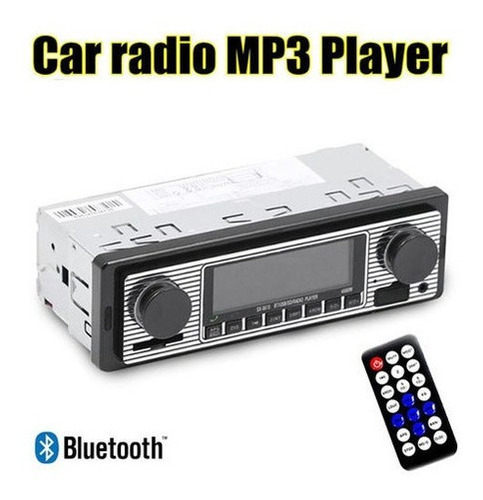 Radio Estéreo De Coche Retro Vintage Con Bluetooth [s]