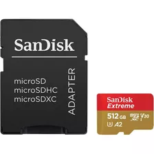Cartão De Memória Sandisk 512gb Extreme Plus Gopro Dji Drone