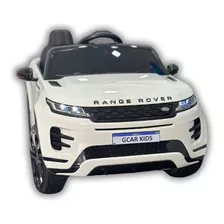 Carrinho Elétrico Infantil Range Rover Branco 12 V