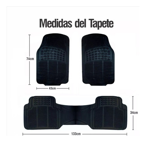 Tapetes X3 Caucho Universales Para Hyundai Getz Foto 3