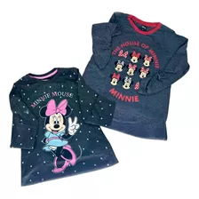 Kit 2 Camisolas Manga Longa Infantil Estampada Minnie Promo