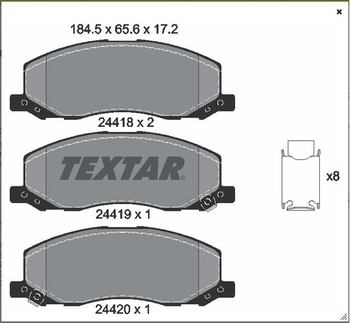 Balatas Delanteras Saab 9-5 2011 Textar  Foto 3