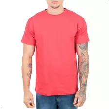 Camiseta Camisa Básica 100% Algodão Várias Cores 