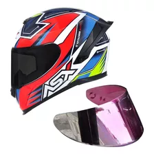 Capacete Mot Asx Axxis Eagle Racing Attacker + Viseira Extra