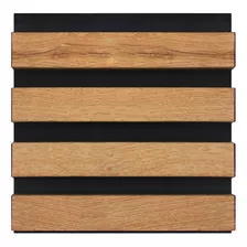 Lambrin Decorativo Panel Wpc Fondo Negro Woodart By castel