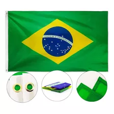 Bandeira Do Brasil Grande 150x90cm - Acabamento Superior