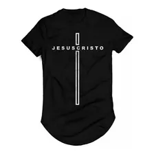 Camiseta Camisa Longline Jesus Cristo