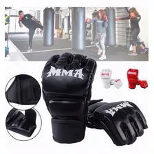 Guantes De Boxeo Con Entrenamiento De Medio Dedo Kickboxing