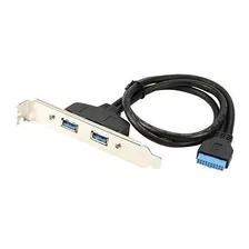 Riitop 2 Puertos Usb 30 Panel Posterior Femenino A Mb 20pin