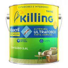 Tinta Branca Lavavel Premium Kisacril Ultra Fosco 3,6l