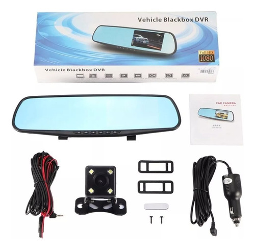 Foto de Espejo Retrovisor Camara Dvr Hd Delantera Y Trasera Vision N