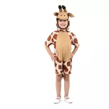 Roupa De Girafa Infantil Fantasia Girafa Curta Capuz Fofinho