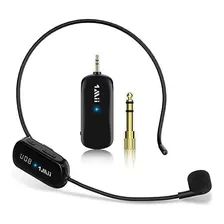 Micrófono Inalámbrico Marca 1mii /auriculares /negro