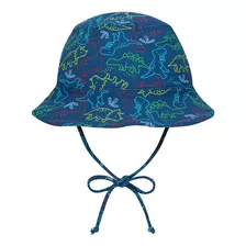 Traje De Baño Bebe Niño Gorro Uv 50+ H2o Wear Azul Estampado