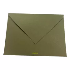 Envelope Bico Para Convite 15x21 - Verde Oliva - 50 Unidades