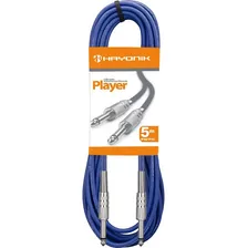 Cabo Player P10 X P10 5m Azul Hayonik