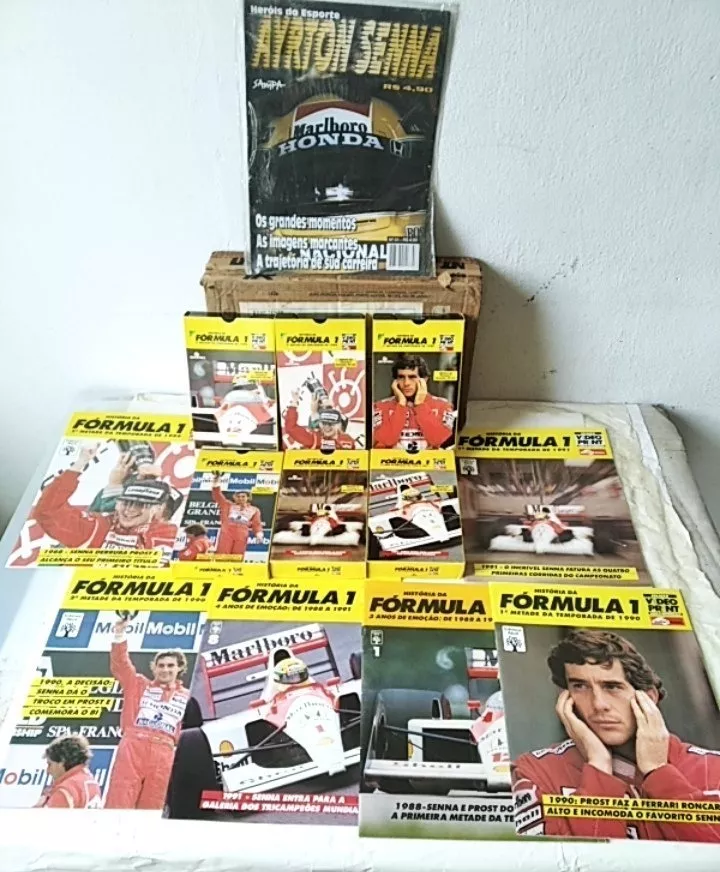 Coleção Video Print Ayrton Senna Sem Uso De 1994