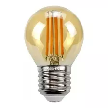 Pack X10 Lampara Led Gota Vintage Filamento Ambar Calida 4w