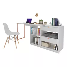 Kit De Mesa E Cadeira Estilo Industrial Moderno Home Office