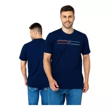 Camiseta Masculina Ox Horns Azul Manga Curta Ref:1347