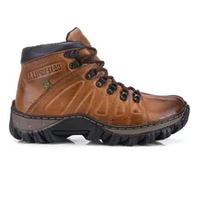 Caterpillar Bota Adventure Masculina Em Couro Legitino