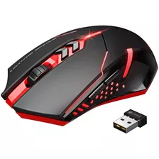 Mouse Silenciosos Con Luz Led Ratón Inalámbrico Para Juegos