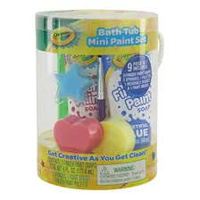 Mini Conjunto De Pintura Para Banheira Crayola, 9 Peças Com