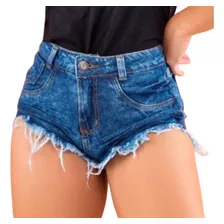 Shorts Jeans Feminino Customizado Hot Pants Manchado St014