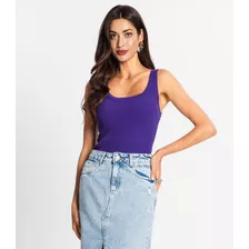 Regata Feminina Tricot Endless Roxo